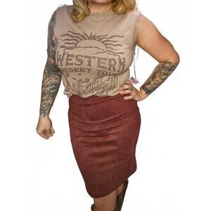 NEW SUGAR + LIPS women's swade skirt in desert rose